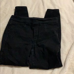 High rise pull on jegging